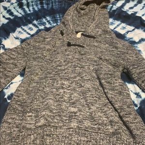 Grey knitted sweater